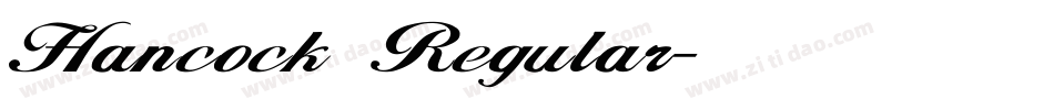 Hancock Regular字体转换